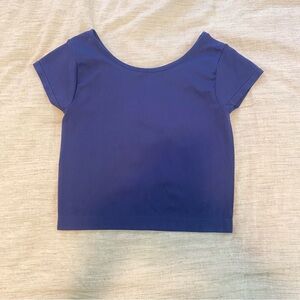 Free People Intimately Nylon blend crop top | XS/S | navy
